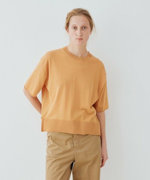 TOMORROWLAND / トゥモローランド ニット・セーター | クレープコットン ハーフスリーブプルオーバー | 詳細2