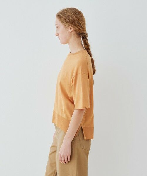 TOMORROWLAND / トゥモローランド ニット・セーター | クレープコットン ハーフスリーブプルオーバー | 詳細3