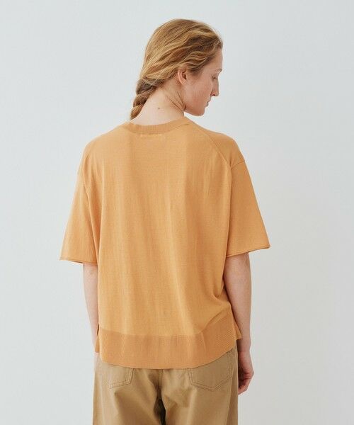 TOMORROWLAND / トゥモローランド ニット・セーター | クレープコットン ハーフスリーブプルオーバー | 詳細4