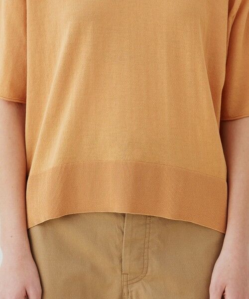 TOMORROWLAND / トゥモローランド ニット・セーター | クレープコットン ハーフスリーブプルオーバー | 詳細7