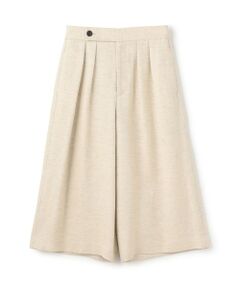 TOMORROWLAND / トゥモローランド ショート・ハーフ・半端丈パンツ | スムースリネン ワイドクロップドパンツ