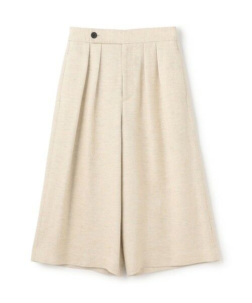 TOMORROWLAND/トゥモローランド スムースリネン ワイドクロップドパンツ 41 ライトベージュ 36(9号) TOMORROWLAND/トゥモローランド スムースリネン ワイドクロップドパンツ 41 ライトベージュ 36(9号)