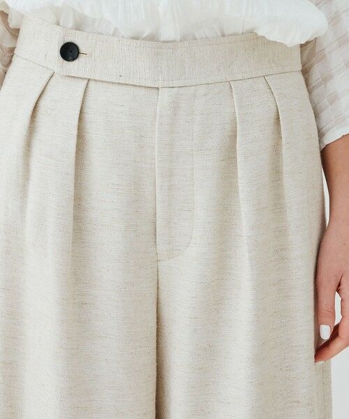 TOMORROWLAND / トゥモローランド ショート・ハーフ・半端丈パンツ | スムースリネン ワイドクロップドパンツ | 詳細5