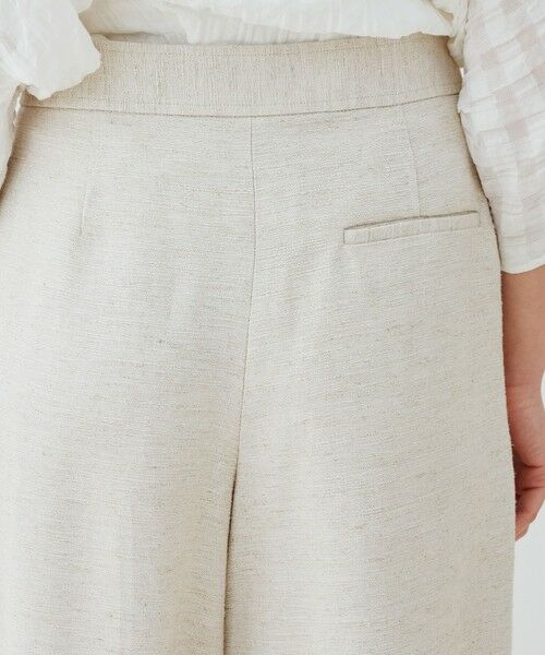 TOMORROWLAND / トゥモローランド ショート・ハーフ・半端丈パンツ | スムースリネン ワイドクロップドパンツ | 詳細6