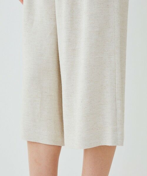 TOMORROWLAND / トゥモローランド ショート・ハーフ・半端丈パンツ | スムースリネン ワイドクロップドパンツ | 詳細8