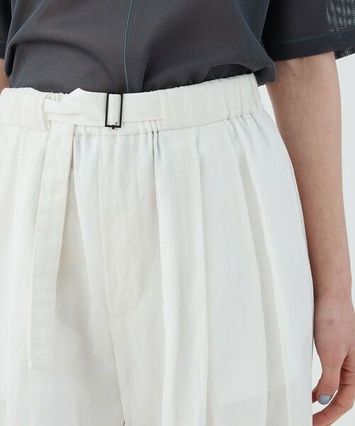 TOMORROWLAND / トゥモローランド その他パンツ | コットンボイルワッシャー ベルテッドリラックスパンツ | 詳細5