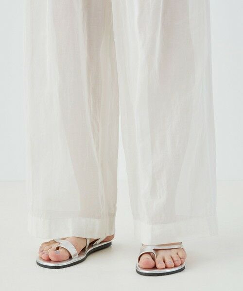 TOMORROWLAND / トゥモローランド その他パンツ | コットンボイルワッシャー ベルテッドリラックスパンツ | 詳細8