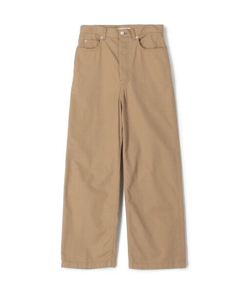 TOMORROWLAND/トゥモローランド ノンマーセライズドコットン 5ポケットパンツ 45 キャメル 36(9号)