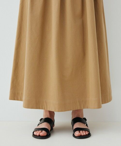 TOMORROWLAND / トゥモローランド ロング・マキシ丈スカート | ノンマーセライズドコットン ランダムタックスカート | 詳細8
