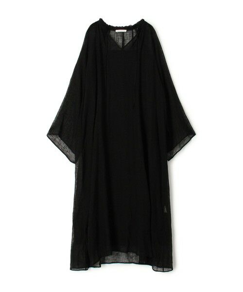 TOMORROWLAND / トゥモローランド ロング・マキシ丈ワンピース | リノカラミ ギャザーワンピース(19 ブラック)