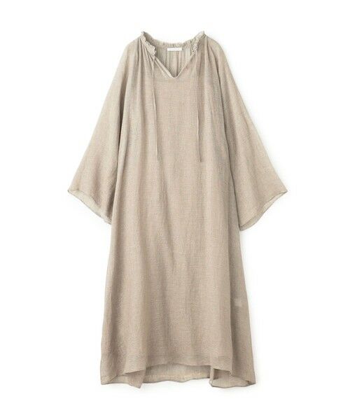 TOMORROWLAND / トゥモローランド ロング・マキシ丈ワンピース | リノカラミ ギャザーワンピース(41 ライトベージュ)