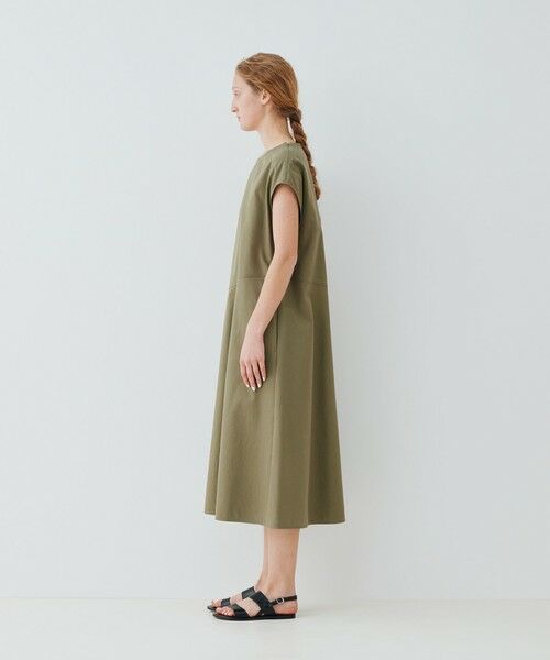 TOMORROWLAND / トゥモローランド ロング・マキシ丈ワンピース | ノンマーセライズドコットン フレンチスリーブワンピース | 詳細2