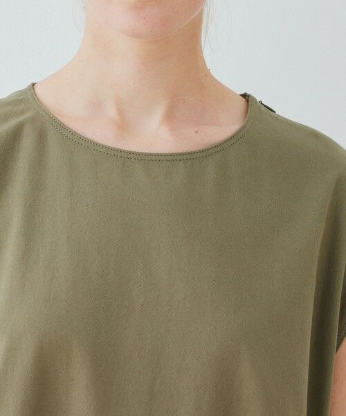 TOMORROWLAND / トゥモローランド ロング・マキシ丈ワンピース | ノンマーセライズドコットン フレンチスリーブワンピース | 詳細4