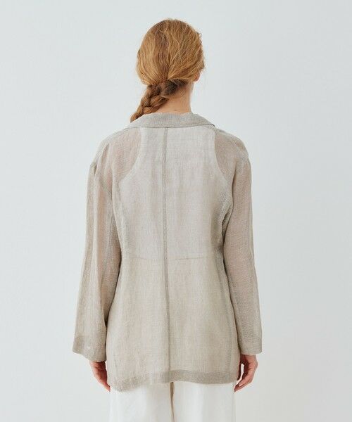 TOMORROWLAND / トゥモローランド テーラードジャケット | リノカラミ シャツジャケット | 詳細4