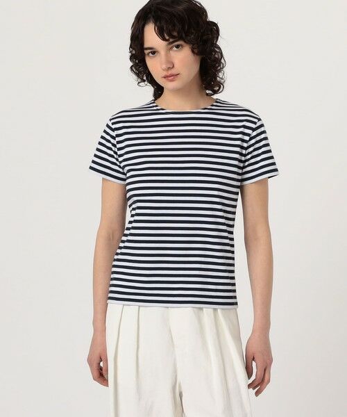 Leminor ハーフスリーブボーダーカットソー （Tシャツ