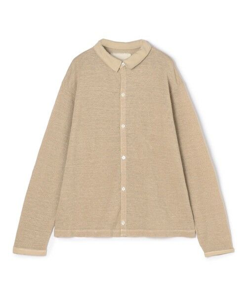 TOMORROWLAND/トゥモローランド 【別注】V::room ヘンプピケ ポロカラーシャツ 51 ベージュ F TOMORROWLAND/トゥモローランド 【別注】V::room ヘンプピケ ポロカラーシャツ 51 ベージュ F