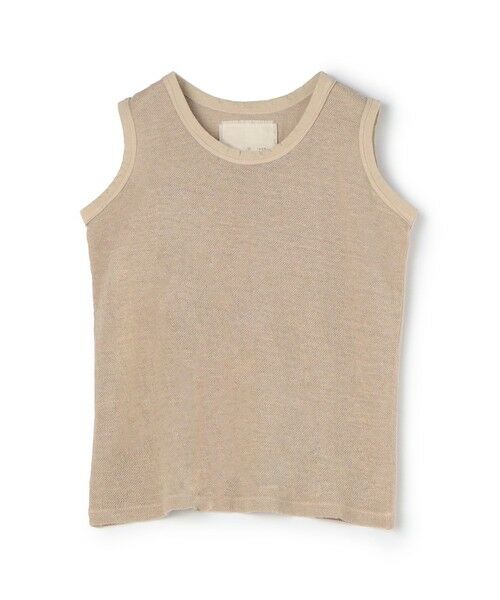 TOMORROWLAND/トゥモローランド 【別注】V::room ヘンプピケ タンクトップ 51 ベージュ F TOMORROWLAND/トゥモローランド 【別注】V::room ヘンプピケ タンクトップ 51 ベージュ F