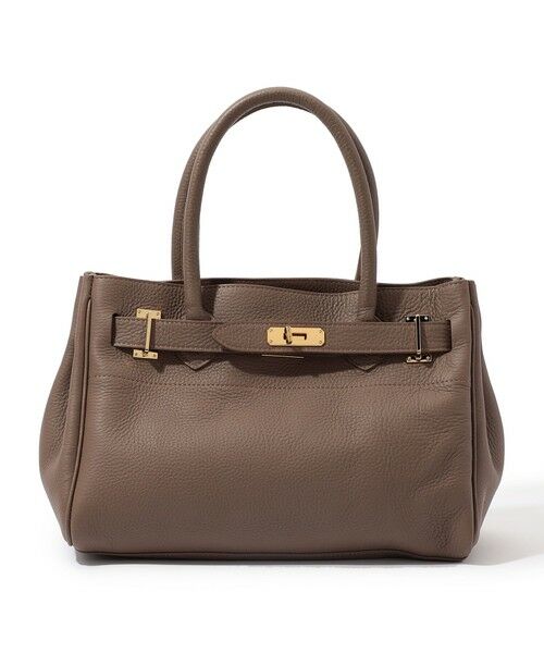 美品 sita parantica ターンロック トートバッグ ブラウン セール】 sita parantica TOTE-1M トートバッグ （トートバッグ