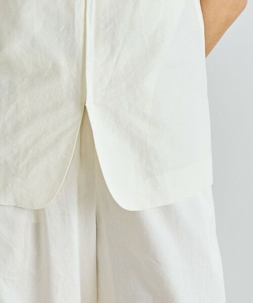 TOMORROWLAND / トゥモローランド キャミソール・チューブトップ | リネングログラン ジップトップス | 詳細9