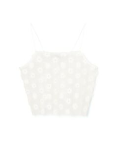 TOMORROWLAND / トゥモローランド キャミソール・チューブトップ | フラワーエンブロイダリー キャミソール