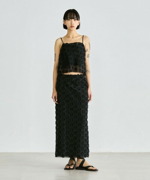 TOMORROWLAND / トゥモローランド キャミソール・チューブトップ | フラワーエンブロイダリー キャミソール | 詳細1