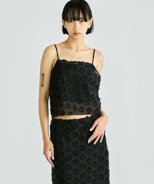 TOMORROWLAND / トゥモローランド キャミソール・チューブトップ | フラワーエンブロイダリー キャミソール | 詳細2