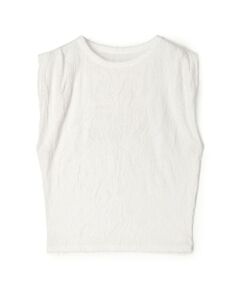 TOMORROWLAND / トゥモローランド タンクトップ | バックカットジャカード ノースリーブトップス