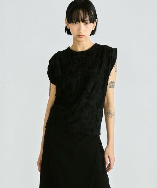 TOMORROWLAND / トゥモローランド タンクトップ | バックカットジャカード ノースリーブトップス | 詳細2