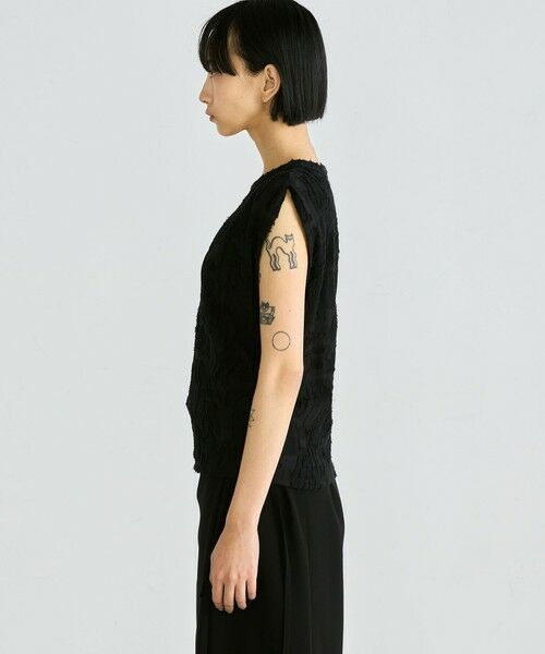 TOMORROWLAND / トゥモローランド タンクトップ | バックカットジャカード ノースリーブトップス | 詳細3