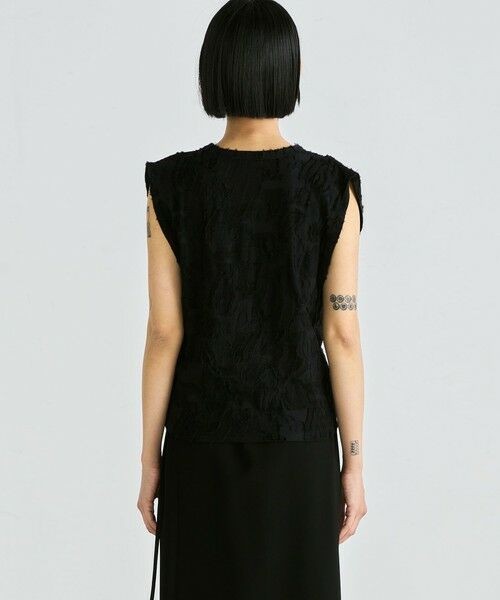 TOMORROWLAND / トゥモローランド タンクトップ | バックカットジャカード ノースリーブトップス | 詳細4