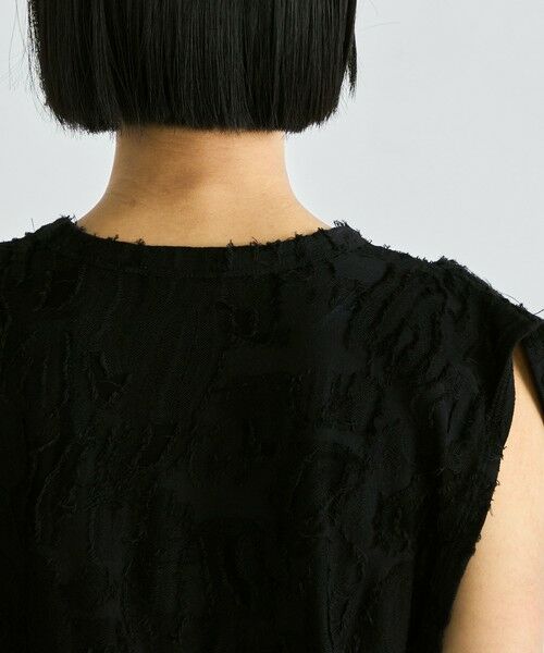 TOMORROWLAND / トゥモローランド タンクトップ | バックカットジャカード ノースリーブトップス | 詳細6