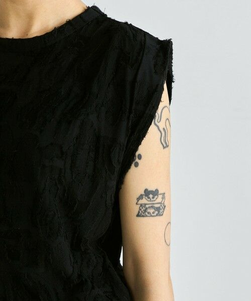 TOMORROWLAND / トゥモローランド タンクトップ | バックカットジャカード ノースリーブトップス | 詳細7