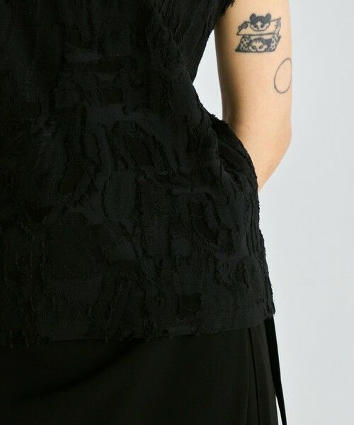 TOMORROWLAND / トゥモローランド タンクトップ | バックカットジャカード ノースリーブトップス | 詳細8