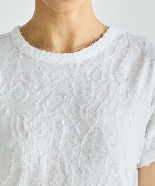 TOMORROWLAND / トゥモローランド Tシャツ | バックカットジャカード ハーフスリーブトップス | 詳細5