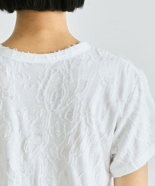 TOMORROWLAND / トゥモローランド Tシャツ | バックカットジャカード ハーフスリーブトップス | 詳細6