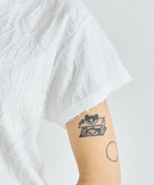 TOMORROWLAND / トゥモローランド Tシャツ | バックカットジャカード ハーフスリーブトップス | 詳細7