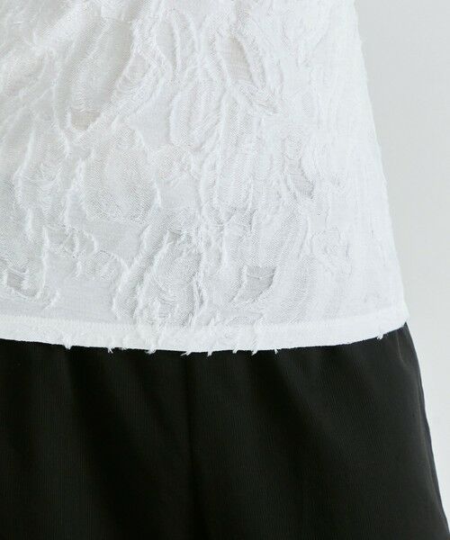 TOMORROWLAND / トゥモローランド Tシャツ | バックカットジャカード ハーフスリーブトップス | 詳細8