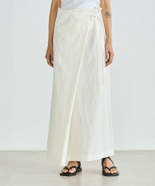 TOMORROWLAND / トゥモローランド ロング・マキシ丈スカート | リネングログラン ラップスカート | 詳細2