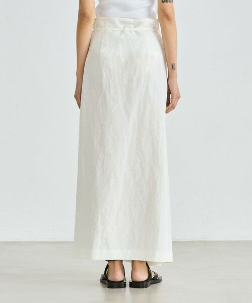 TOMORROWLAND / トゥモローランド ロング・マキシ丈スカート | リネングログラン ラップスカート | 詳細4