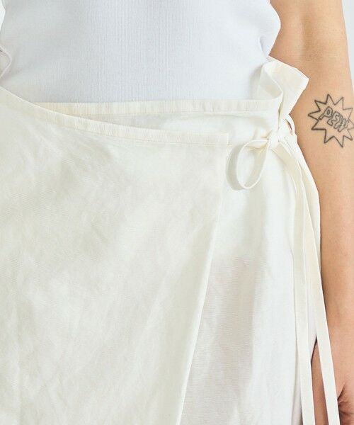 TOMORROWLAND / トゥモローランド ロング・マキシ丈スカート | リネングログラン ラップスカート | 詳細5