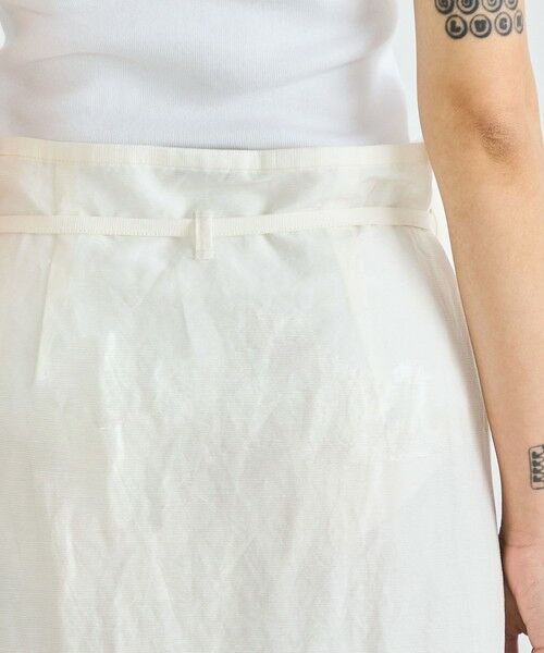 TOMORROWLAND / トゥモローランド ロング・マキシ丈スカート | リネングログラン ラップスカート | 詳細6