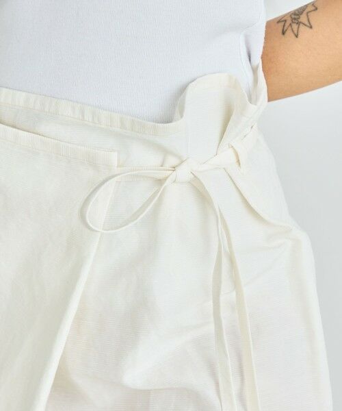 TOMORROWLAND / トゥモローランド ロング・マキシ丈スカート | リネングログラン ラップスカート | 詳細7