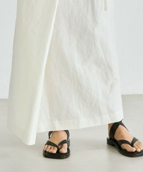 TOMORROWLAND / トゥモローランド ロング・マキシ丈スカート | リネングログラン ラップスカート | 詳細9