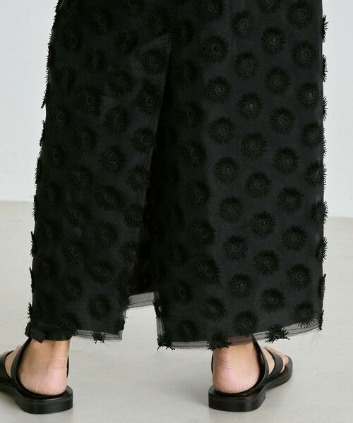 TOMORROWLAND / トゥモローランド ロング・マキシ丈スカート | フラワーエンブロイダリー フレアスカート | 詳細7