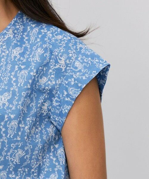 TOMORROWLAND / トゥモローランド シャツ・ブラウス | サマーリバティ コットンリボンブラウス | 詳細7