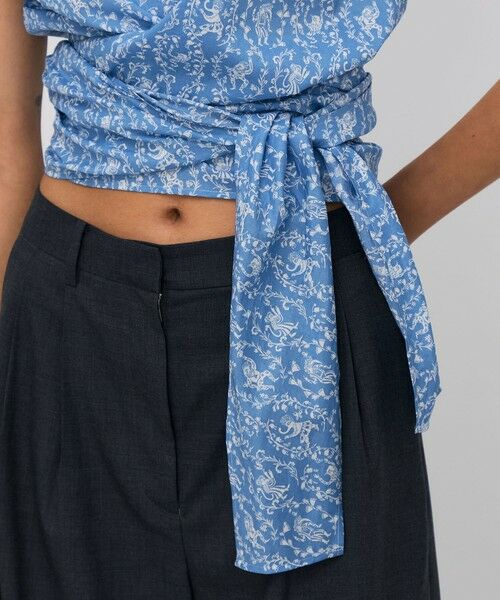 TOMORROWLAND / トゥモローランド シャツ・ブラウス | サマーリバティ コットンリボンブラウス | 詳細8