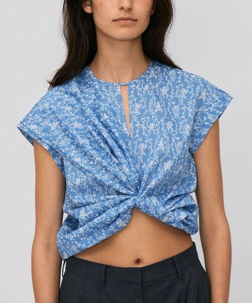 TOMORROWLAND / トゥモローランド シャツ・ブラウス | サマーリバティ コットンリボンブラウス | 詳細9