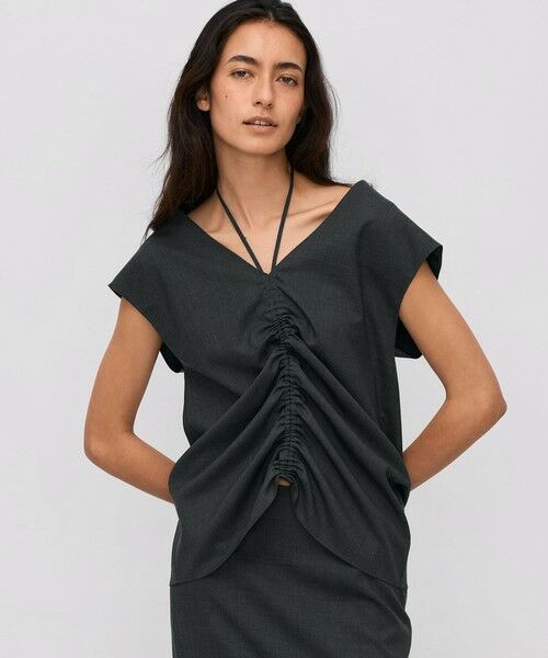 TOMORROWLAND / トゥモローランド シャツ・ブラウス | ウールトロピカル ノースリーブブラウス | 詳細2