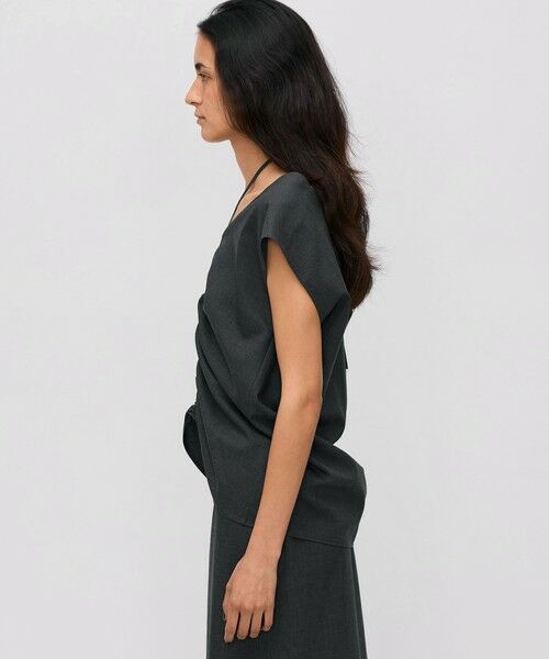 TOMORROWLAND / トゥモローランド シャツ・ブラウス | ウールトロピカル ノースリーブブラウス | 詳細3