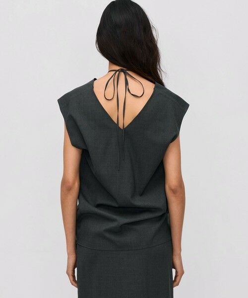 TOMORROWLAND / トゥモローランド シャツ・ブラウス | ウールトロピカル ノースリーブブラウス | 詳細4